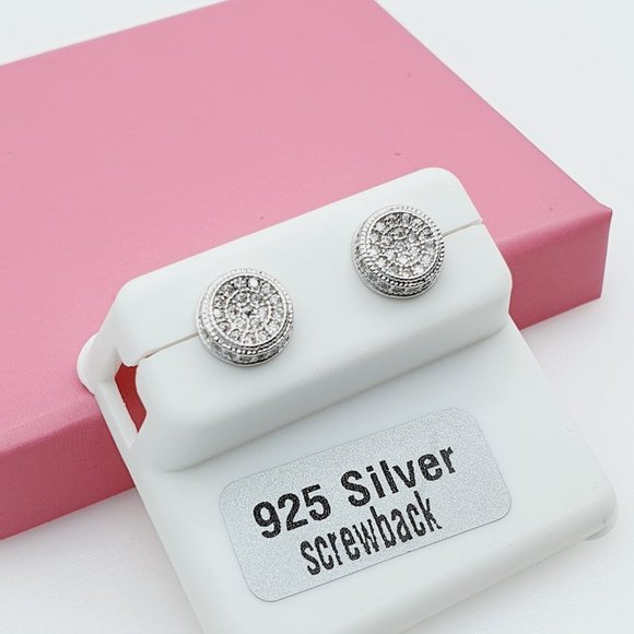 "925 Sterling Silver Cubic Zirconia Earrings, U19254551 - Picture 4 of 11